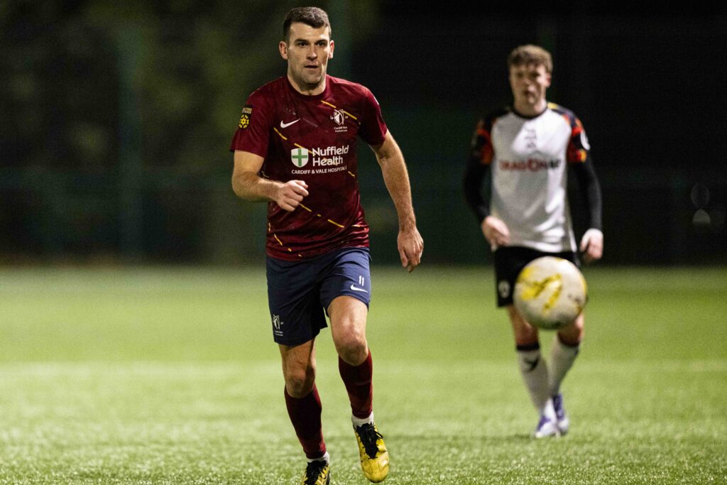CARDIFF, WALES - 23RD JANUARY 2026: 
Adam Roscrow of Cardiff Met in action.
Cardiff Met v Haverfordwest County in the JD Cymru Premier at Cyncoed Campus on the 23rd January 2026