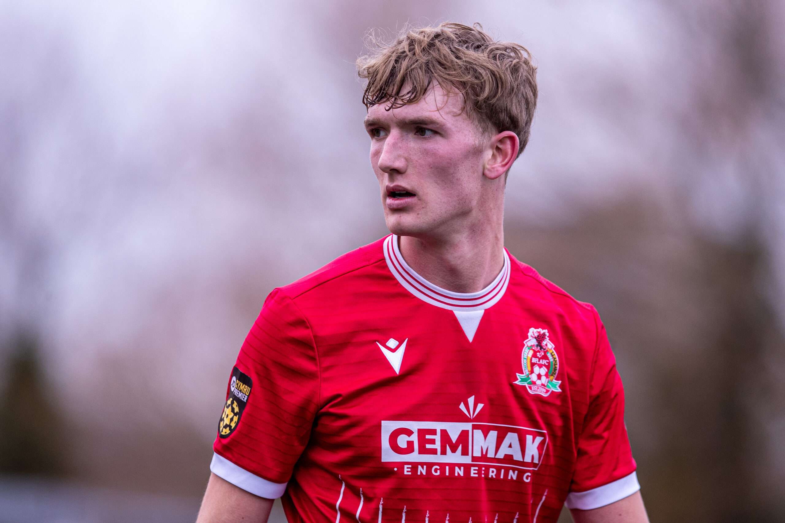 FLINT, WALES - 14TH FEBRUARY 2026: Briton Ferry's Ollie Anderson during the JD Cymru Premier fixture between Flint Town United and Briton Ferry Llansawel at the Essity Stadium, Flint. 14th of February, Flint, Wales