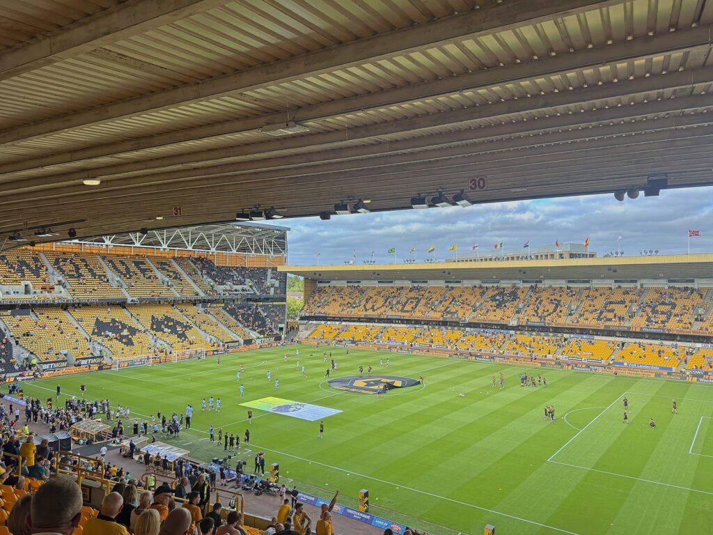 A general view of the Billy Wright stand at Wolves