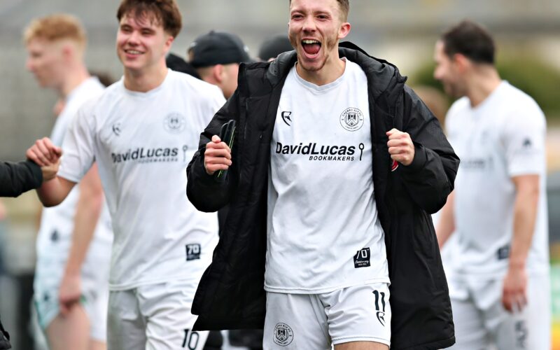 Aberystwyth Town vs Caerau Ely AFC in Round 24 of the JD Cymru South at Park Avenue, Aberystwyth (Pic by Sam Eaden/FAW)