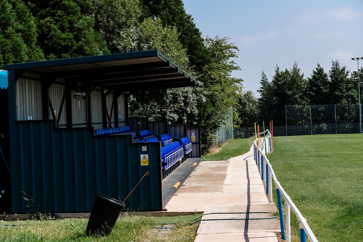 CHEPSTOW, WALES - JUNE 26 2020, A general view of Ardal South East club Chepstow Town Football Club, Larkfield Park