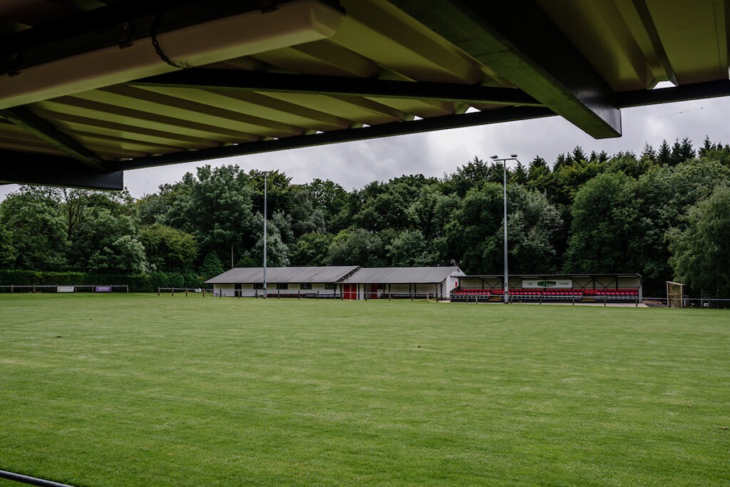 PENPERLLENI, WALES - JUNE 30 2020, Goytre Association Football Club, Plough Road, the home of Ardal South East club
