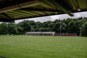 PENPERLLENI, WALES - JUNE 30 2020, Goytre Association Football Club, Plough Road, the home of Ardal South East club