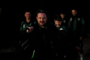 COLWYN BAY, WALES - 13 FEBRUARY 2026: Craig Harrison Manager of TNS during the JD Cymru Premier 25/26 match between Colwyn Bay FC and The New Saints FC at The Blue Turtle Arena in Colwyn Bay on the 13th February 2026