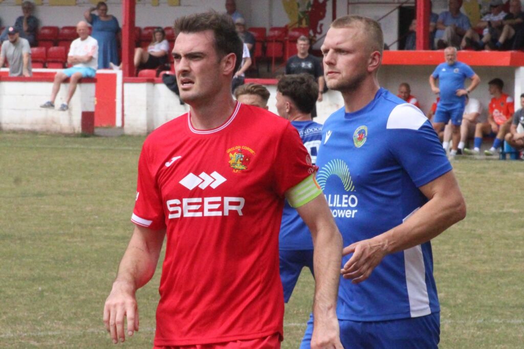 Ardal South East club Brecon Corries and Ardal South West club Cefn Cribwr in Welsh Cup action