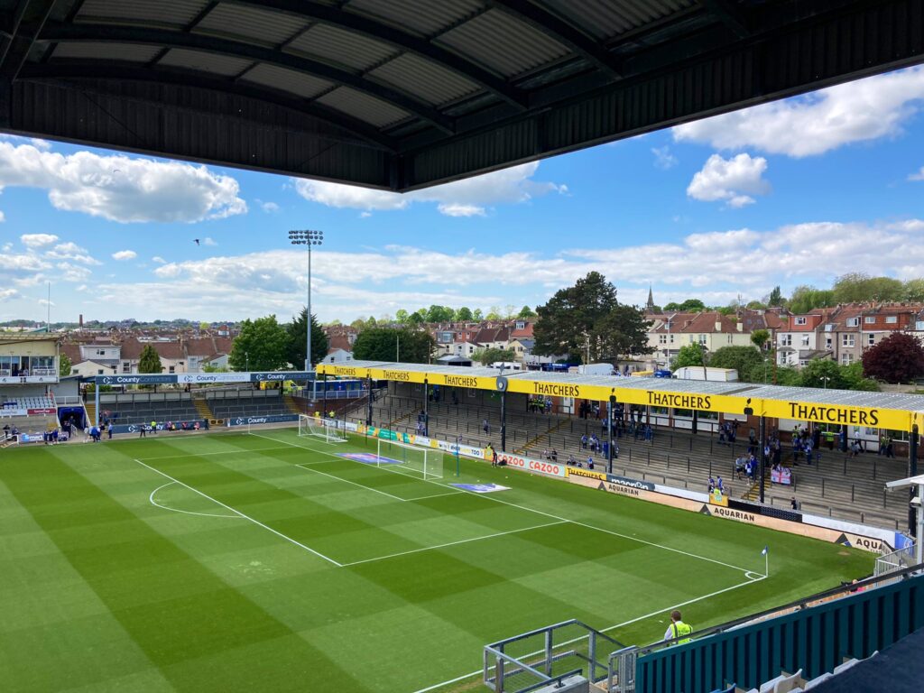 A general view of the Memorial Stadium, the home ground of Bristol Rovers