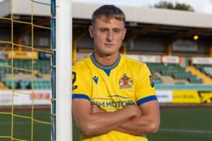 Noah Daley after completing a transfer to Barry Town United from Penybont.