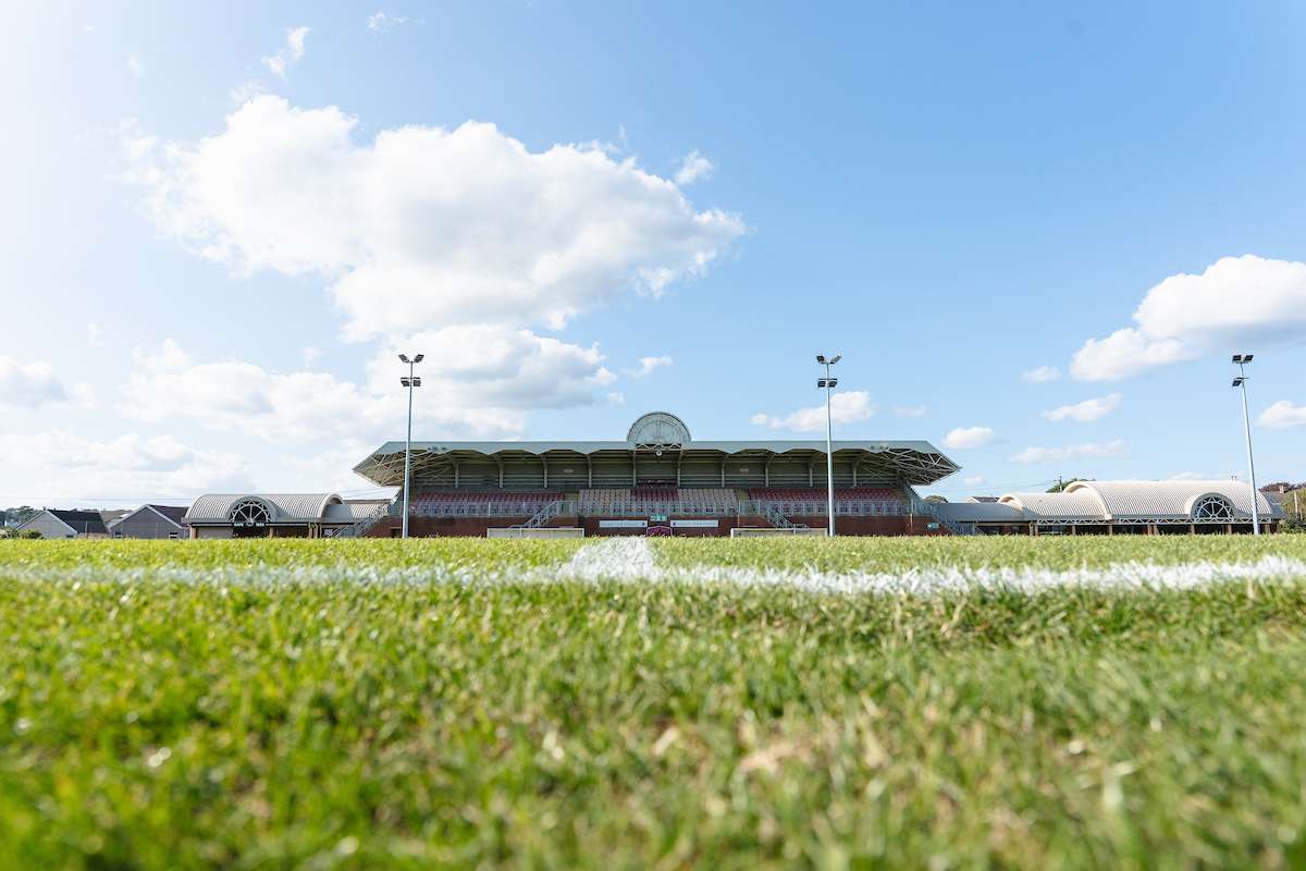 General View of Stebonheath Park, home of Evans & Williams during the Novira Cymru South fixture Llanelli Town vs Newport City at Stebonheath Park, Llanelli, Wales