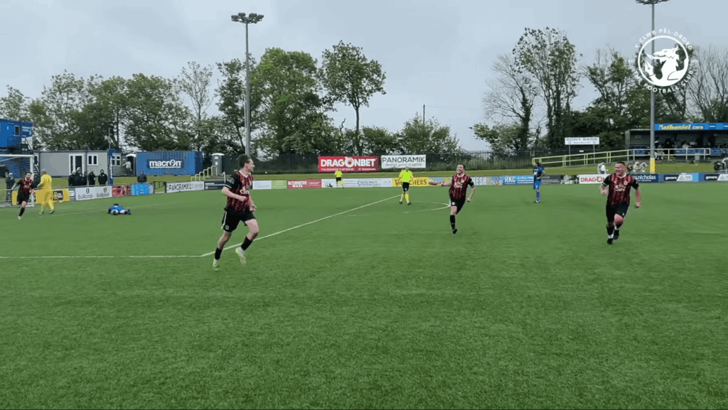 Llanishen celebrate promotion to the South Wales Premier League