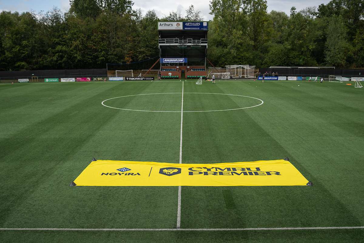 A general view of Park Hall Stadium, Home of The New Saints ahead of the Novira Cymru Premier game between The New Saints and Colwyn Bay at the Park Hall Stadium in Oswestry