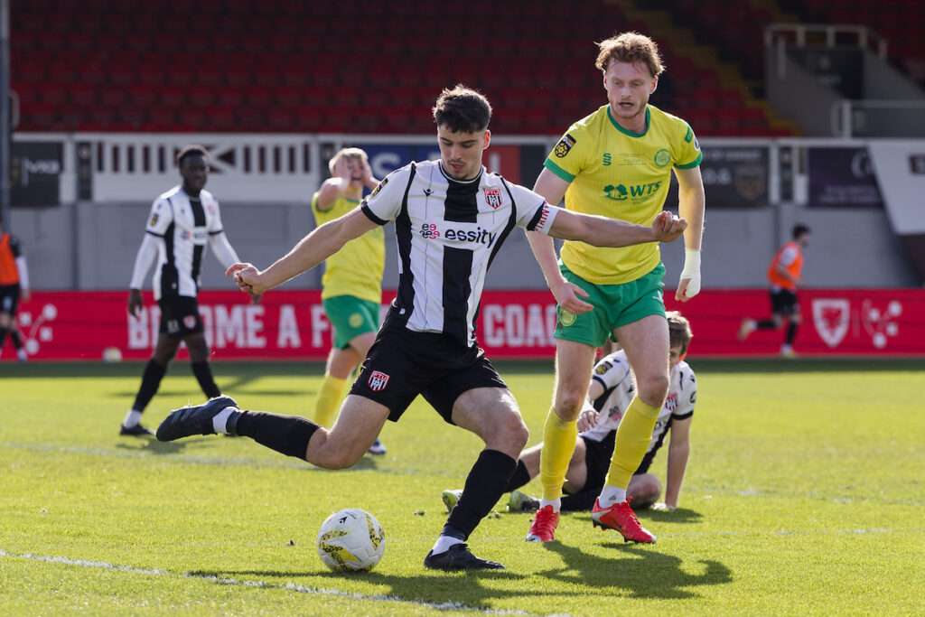 The 2025/26 JD FAW Welsh Cup Final fixture between Caernarfon Town F.C & Flint Town United F.C at Rodney Parade, Newport, Wales