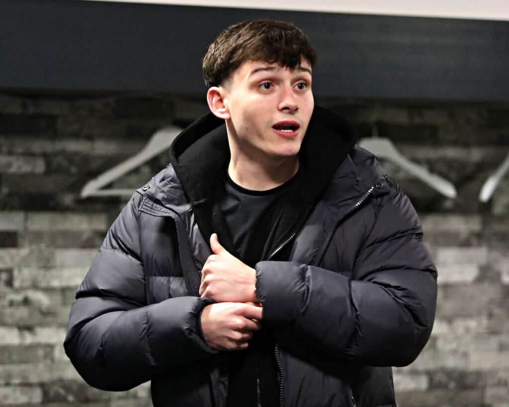 Former Caernarfon player Louis Lloyd before Caernarfon Town vs Colwyn Bay FC in the Quarter-Final of the JD Welsh Cup at the Go Goodwins Stadium, Llandudno