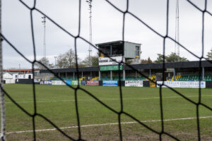 A general view of Hops and Barley Community Stadium, Home of Rhyl 1879 ahead of the JD Welsh Cup between Rhyl 1879 and Barry Town United at the Hops and Barley Community Stadium in Rhy