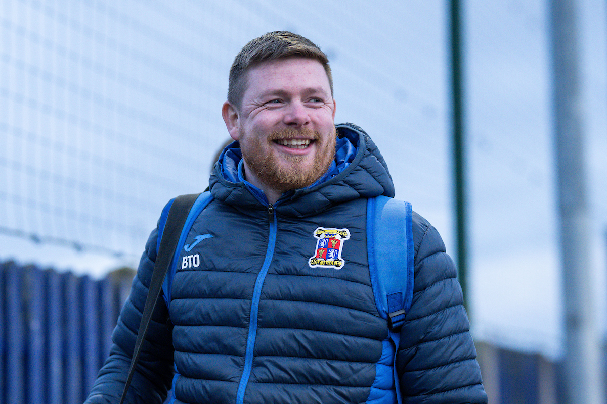 BROUGHTON, WALES - 13 MARCH 2026: Barry Owen Manager of Mold Alexandra arrives ahead of the JD Cymru North game between Airbus UK Broughton and Mold Alexandra at The Hollingsworth Group Stadium in Broughton. (Pic by Craig Thomas/FAW)