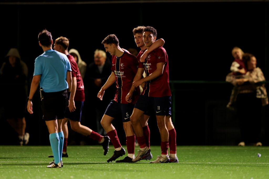 CARDIFF, WALES - 16 SEPTEMBER 2026: during the 2027 UEFA Youth League - Domestic Champions Path Round One match between Cardiff Met FC and Una Strassen at Cyncoed Stadium in Cardiff on the 16th September 2026. (Pic by Ashley Crowden/FAW)
