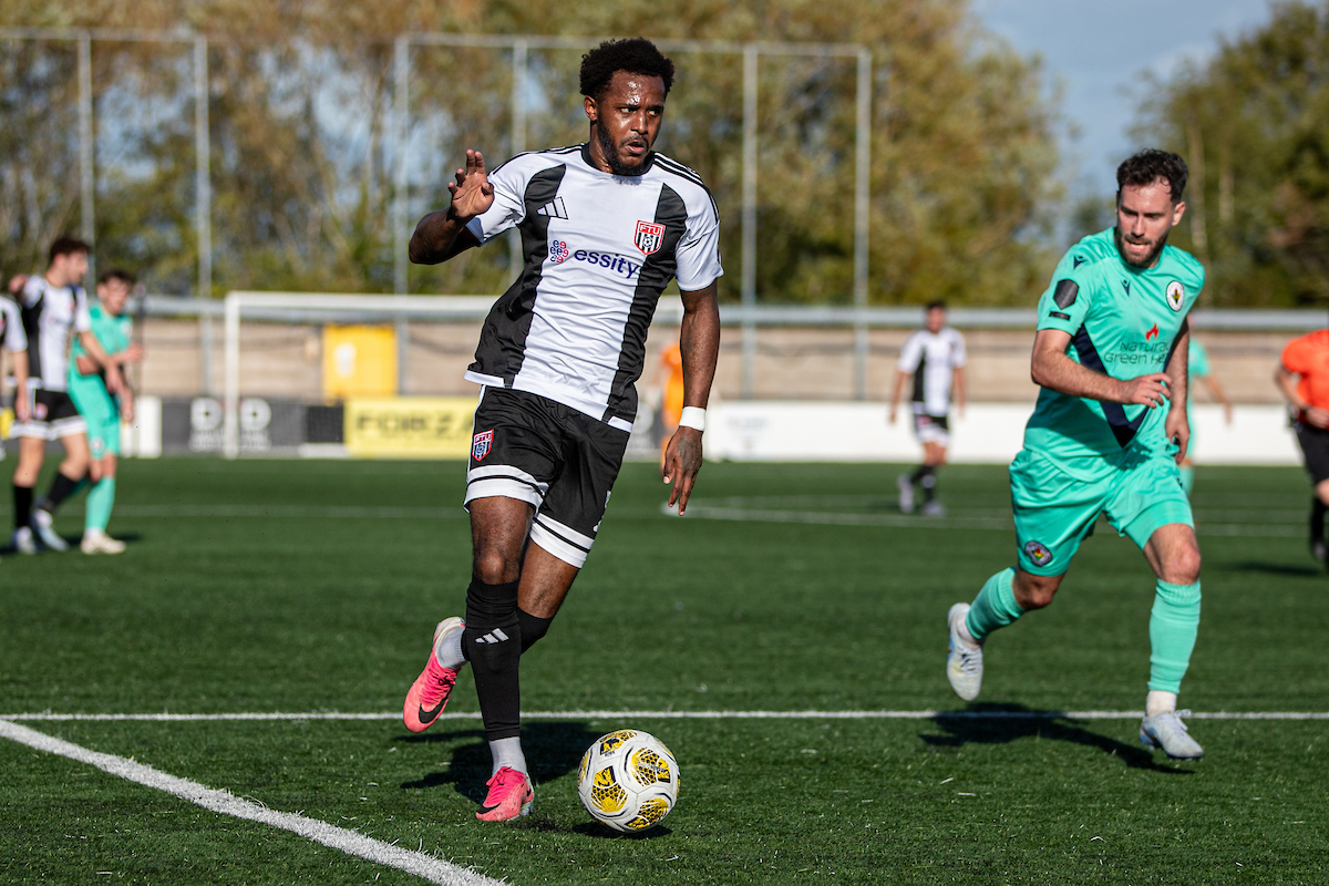 FLINT, WALES - 26 SEPTEMBER 2026: Akeel Francis of Flint Town United during the 2026-27 Novira Cymru Premier match between Flint Town United and Ammanford at Essity Stadium, Flint, Wales