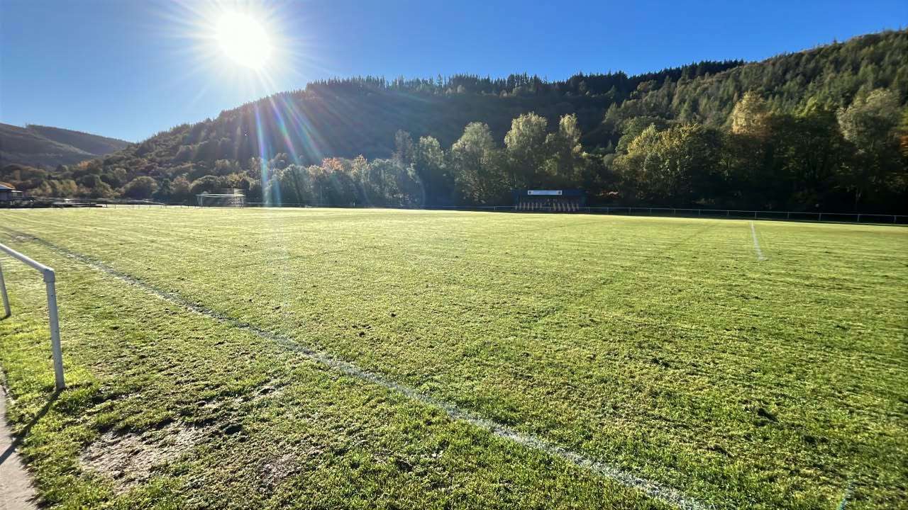 A general view of Cwmaman's pitch