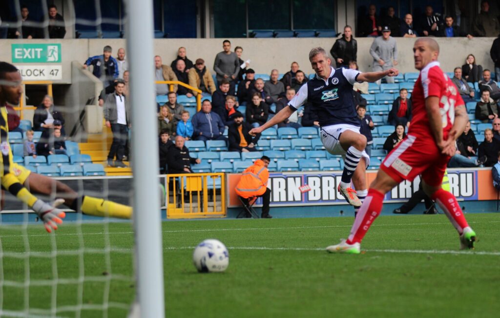Wales international Steve Morison in action for Millwall