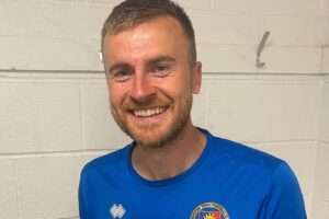 Chepstow Town's Chris Ham smiles