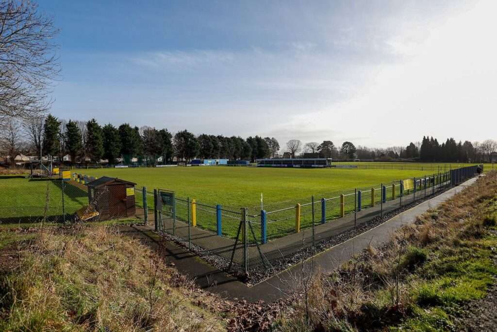 A general view of Celtic Park, home of Ardal Leagues South East side Cwmbran Celtic